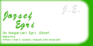 jozsef egri business card