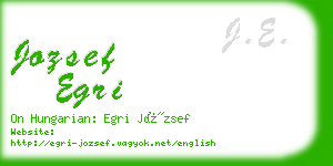 jozsef egri business card